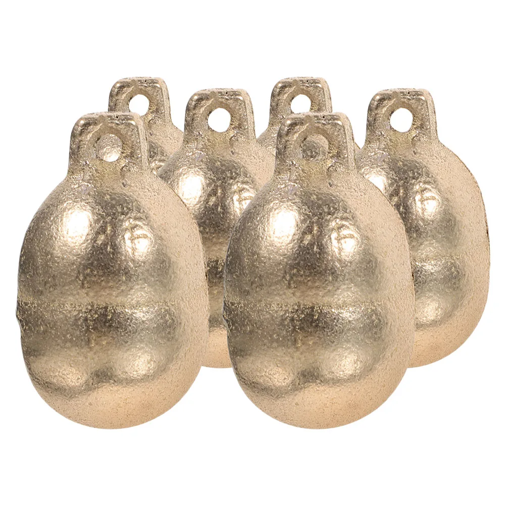 

6Pcs Pet Collar Bells Christmas Tree Decoration Copper Dog Cat Bells Loud Clear Ring Multi Use for Holiday Party Home Decorative