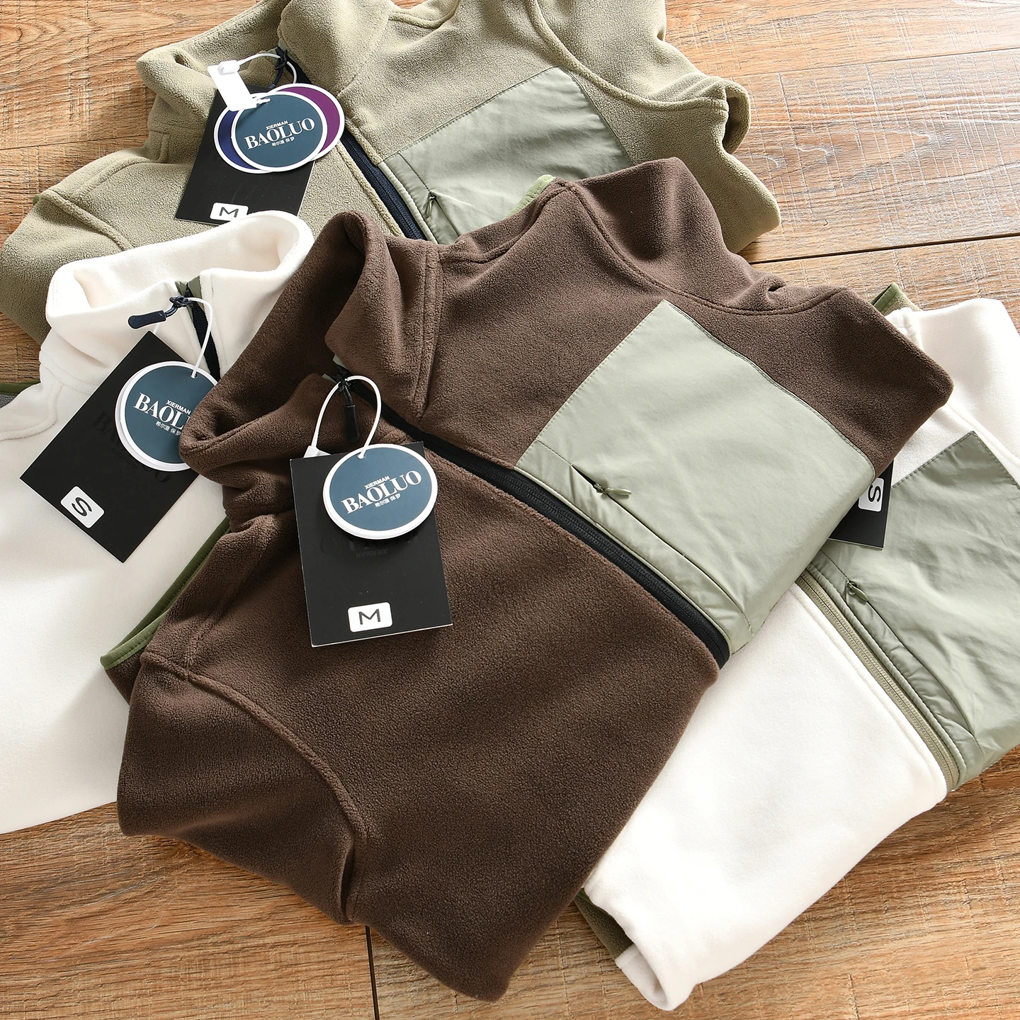 

Double-Sided Orlon High-Elasticity Outdoor Casual Sporty Open-Collar Sweatshirt Jacket for Men And Women Standard Fit Long Sl...