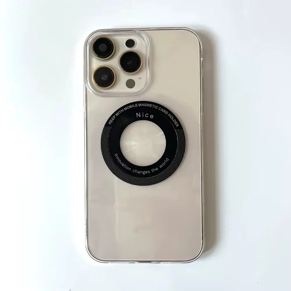 1/2/6 قطعة ل Magsafe حلقة معدنية مغناطيسية للهاتف ملصق معدني عالمي دعم لوحة شاحن لاسلكي ورقة حامل سيارة مغناطيسي