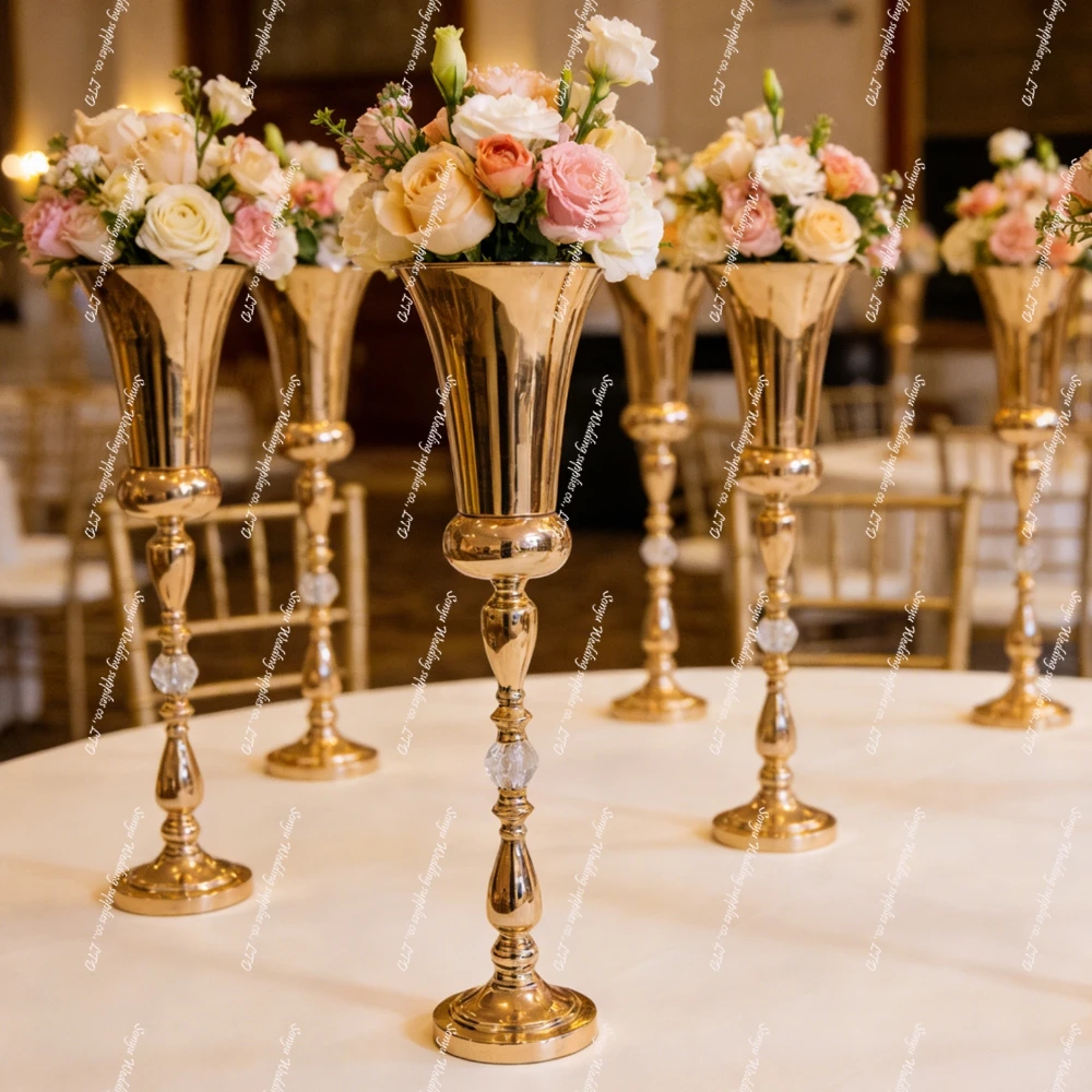 

12 шт. 60-120 см вазы для свадебного декора: романтическая арка, украшение стола для свадебной церемонии, подставка для цветов в качестве фона для сцены.