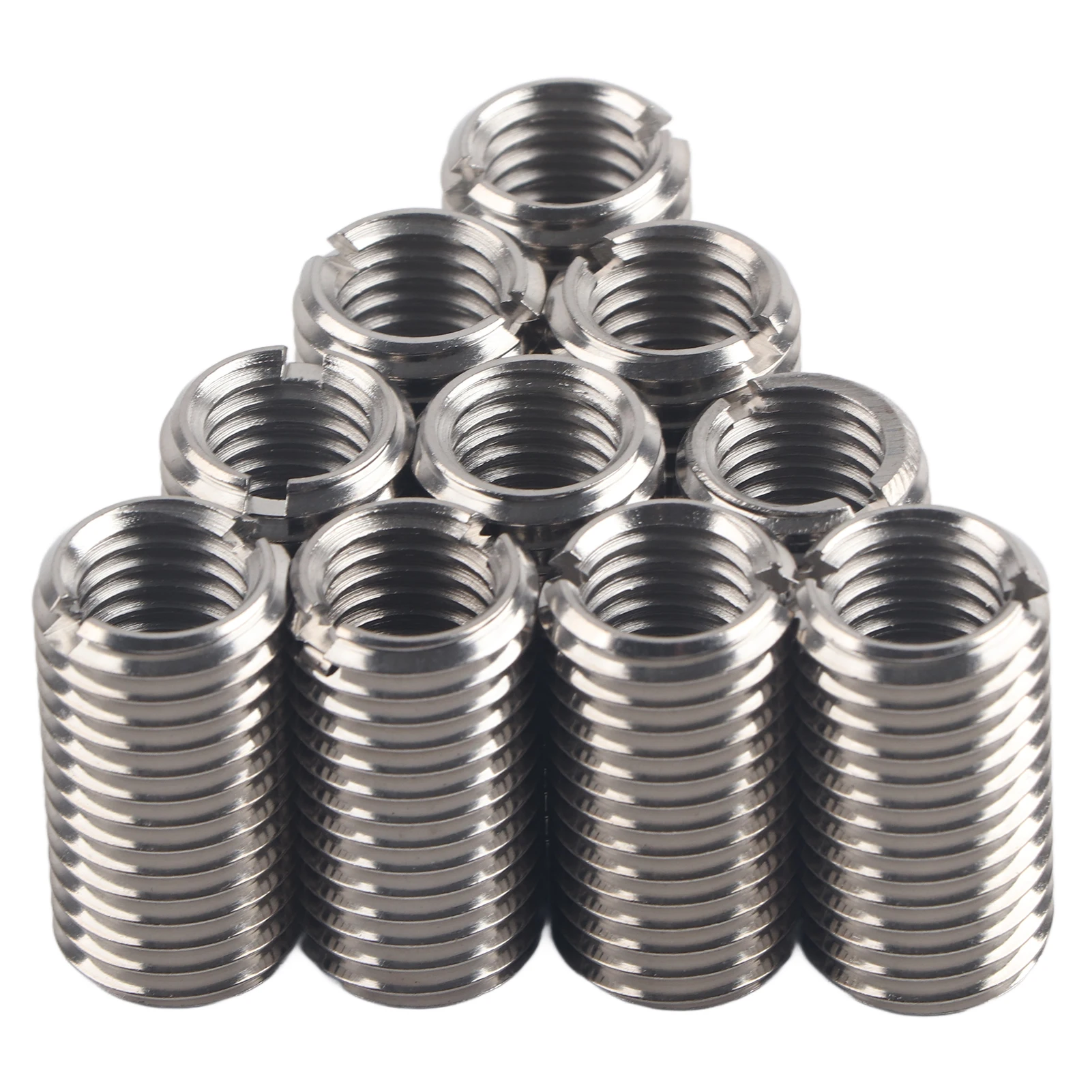 10 stuks reparatiemoer schroefdraadinsert adapter schroefmoeren sleufvormige vrouwelijke M12 en mannelijke M16 reductiehuls componenten