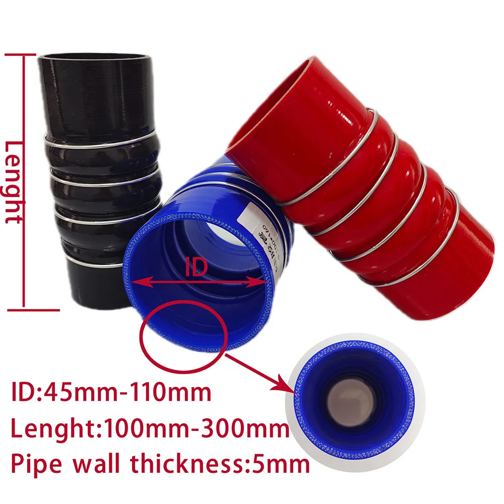 Reinforced Silicone Hump Hose Straight Turbo Coupler Pipe Intercooler Radiator Tube Automotive Accessories