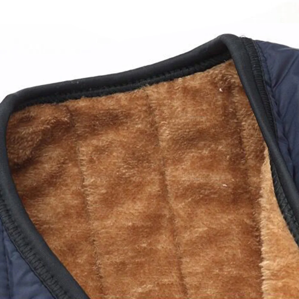 

Мужской зимний жилет с флисовой подкладкой, утепленный, безрукавка, защита от холода, верхняя одежда