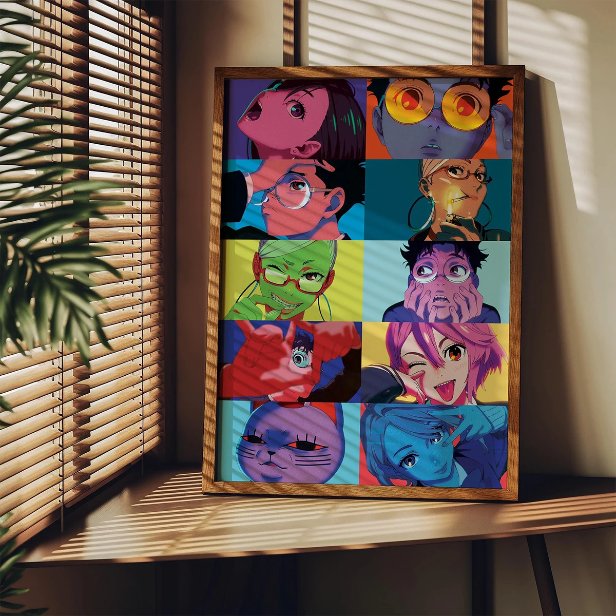 شخصيات أنيمي Dandadan جدار الفن طباعة ملصق النيون الجمالية الكولاج قماش اللوحة ديكور المنزل ملصق فني المشجعين الهدايا غير المؤطرة