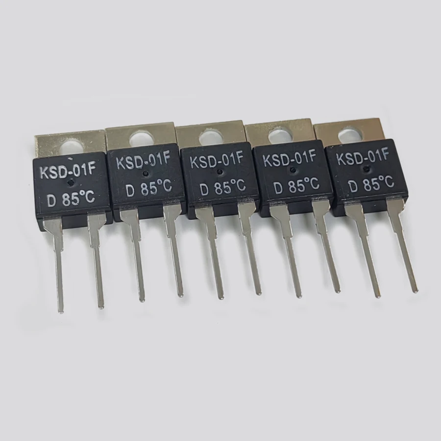 50PCS/Lot KSD-01F TO-220 Temperature Switch Thermostat Sensor Normally Open/Closed 40/45/50/55/60/65/70/75/80/85/90 95-Degrees