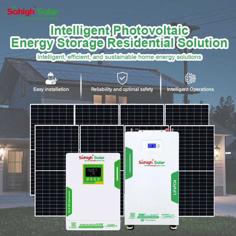Energy Storage System MPPT LiFePO4 Lithium Battery Pure Sine Complete Home Hybrid Solar System Kit 1KW 3KW 6KW 12KW 16KW 25KW