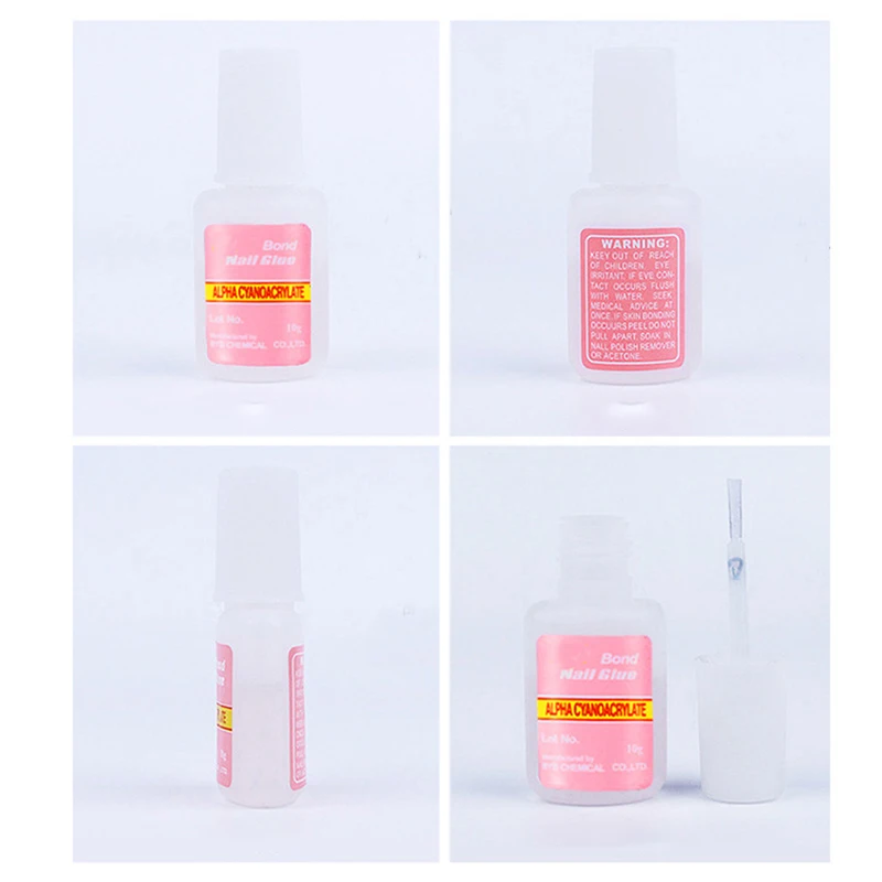 Strong กาวเล็บสำหรับเล็บอะคริลิค,เคล็ดลับเล็บ10G Quick Dry Nail Bond แปรงยาวอะคริลิคเล็บกาว