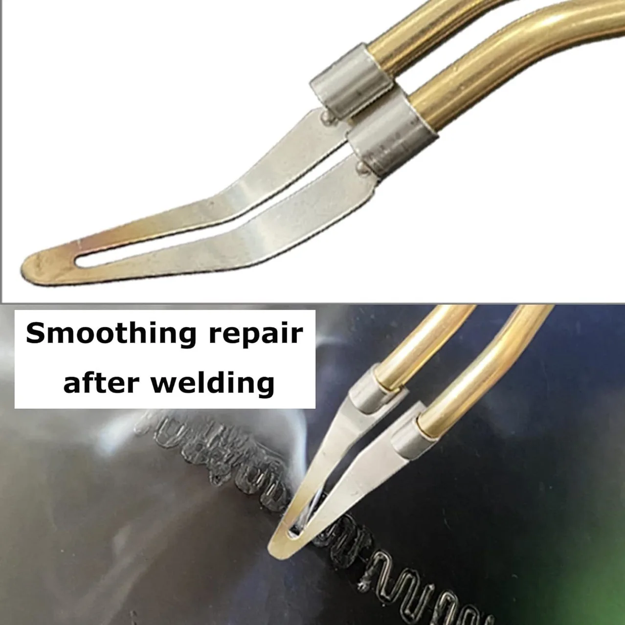Car Bumper Repair Plastic Welding Smoother Tool Attachment Compatible with Hot Air Welding Gun and Electric Soldering Iron Kits