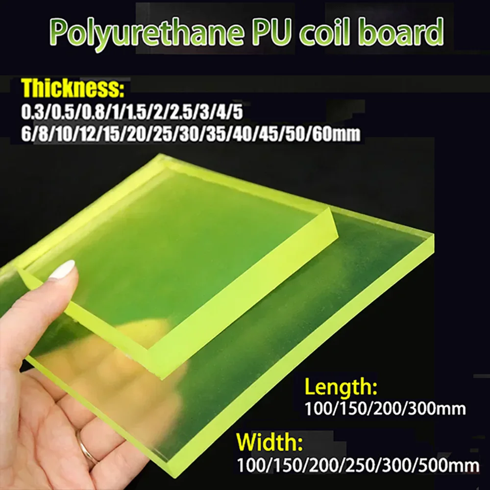 Polyurethane PU Plate for Leather Craft Punch Pad Elastic Rubber Die Cut Protect Desktop DIY Shock Absorber Tool Mat Translucent