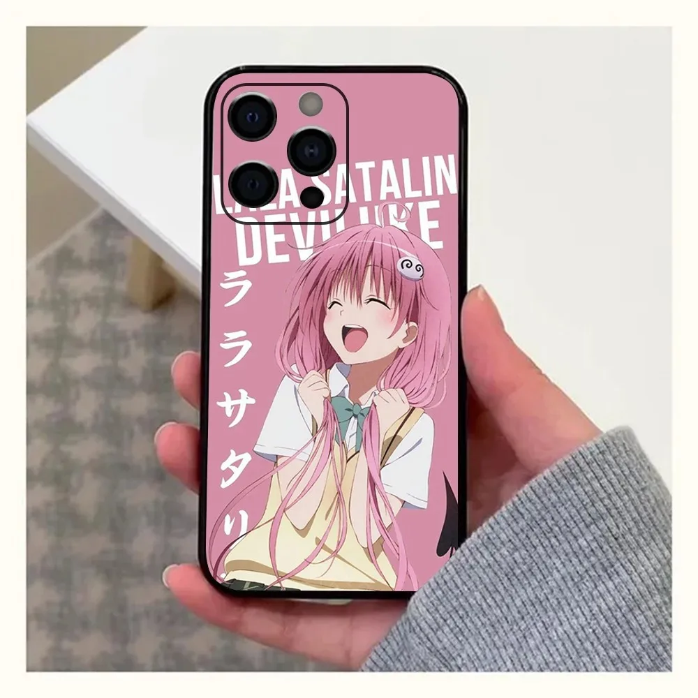 Anime D-Date A Live 5 Phone Case For Apple iPhone 15,14,13,12,11,Pro,X,XS,Max,XR,Plus,Mini Soft Black Cover