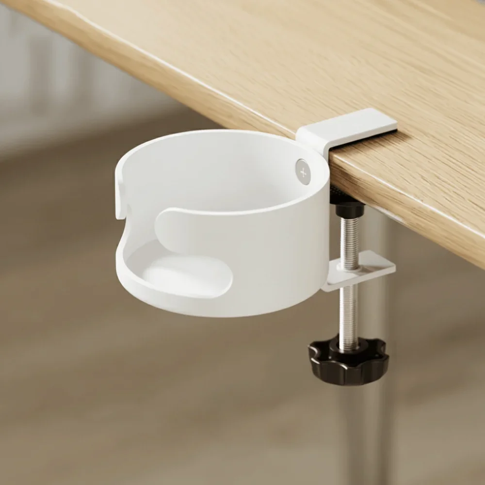 Drink Mount Universal Desktop Cup Holder Rotating Arm Clamp Table Edge Holder Clip On Adjustable Rotating Cup Holder Office