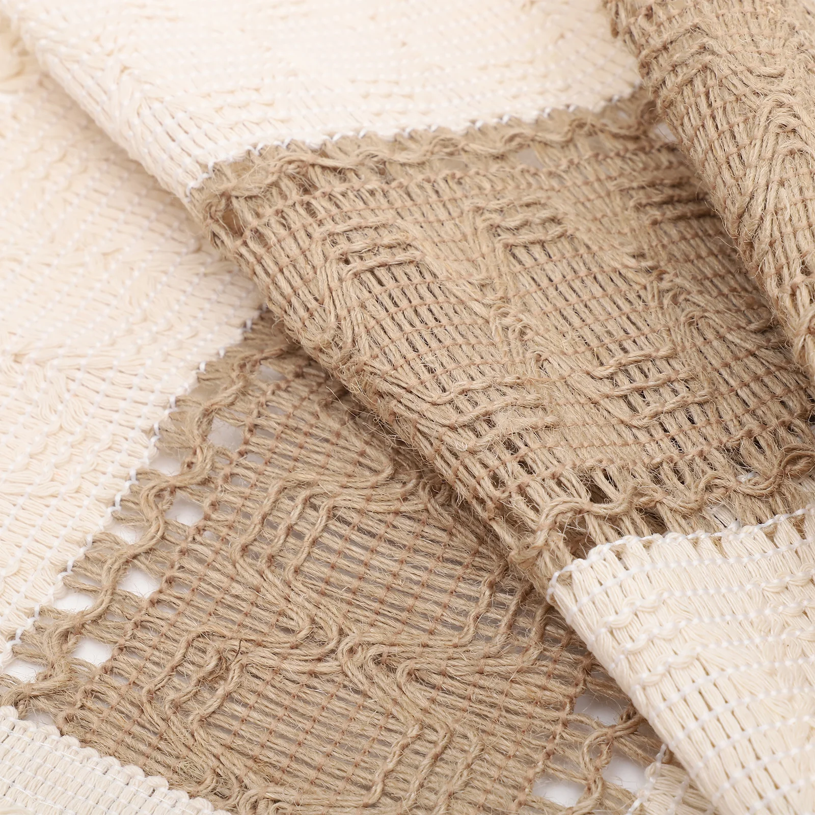 

2Pcs Bohemian Placemat Dining Table Pad Heat resistant Teapot Cutlery Cotton Linen Woven Design Thick Rectangle Mat