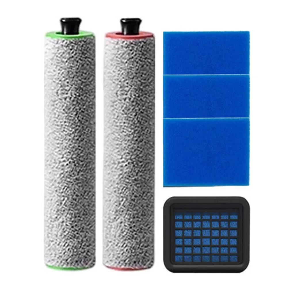 2 Set Main Brush With HEPA Filter For Deerma VX96W Floor Scrubber Vacuum Cleaner Spare Parts Accessories Replacement