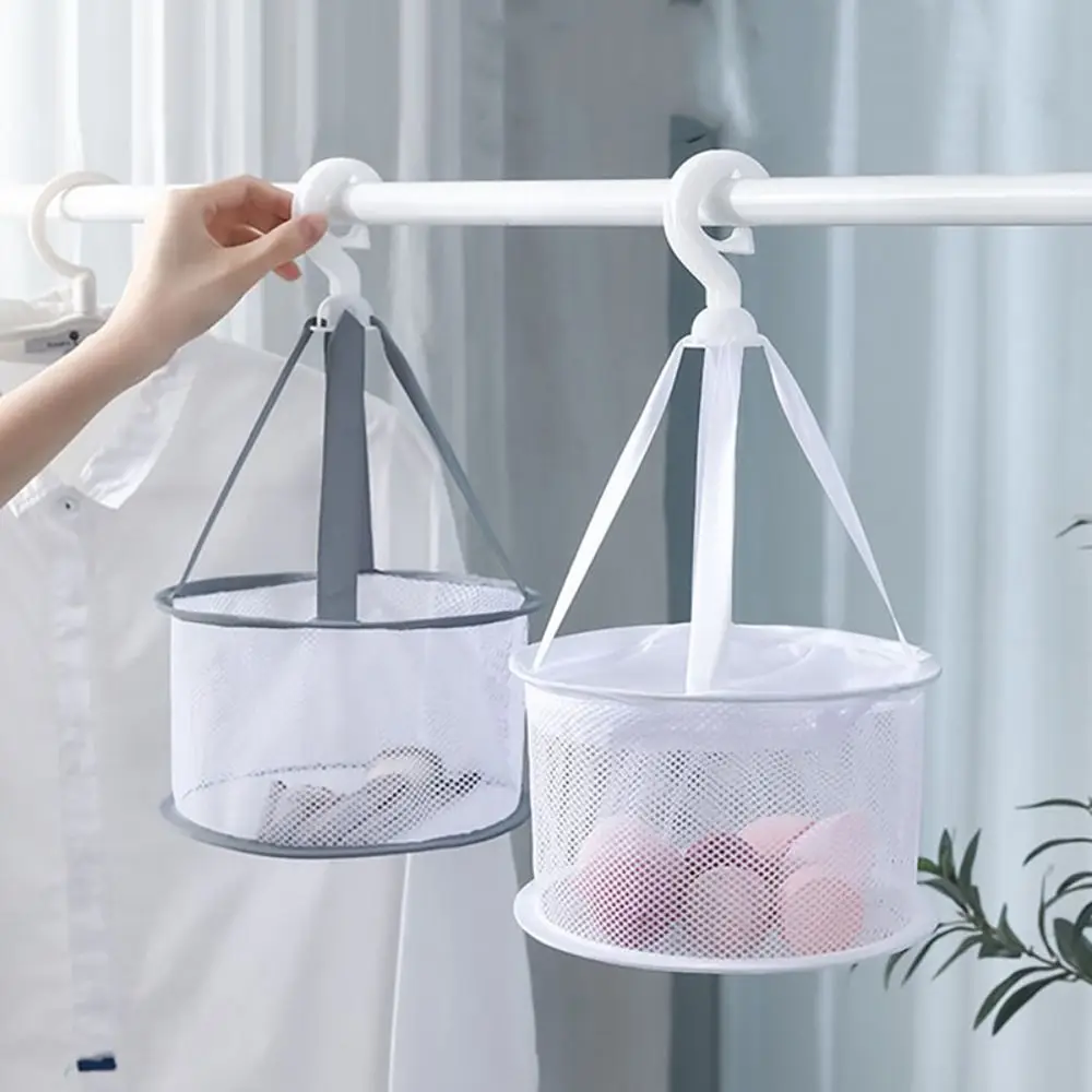 Mesh Pocket Makeup Tools Cleaning Powder Puff Mesh Rack Hanging Basket Drying Net Bag Makeup Puff Holder Beauty Egg Dryer