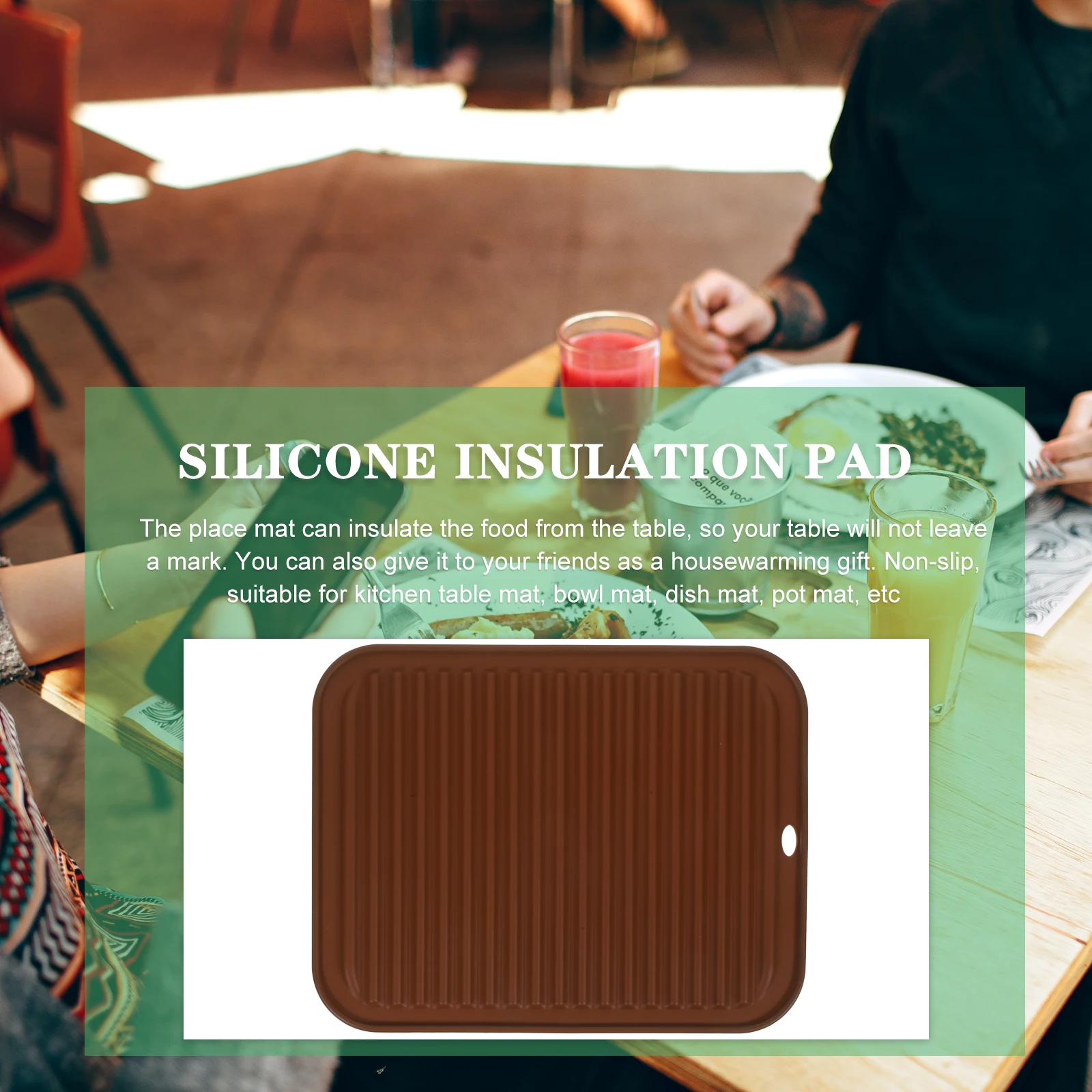 

1pc Silicone Trivets For Hot Pans Heat Resistant Non-Slip Dish Pad Countertop Pot Holder Reusable Kitchen Mat Wok Pad Tabletop