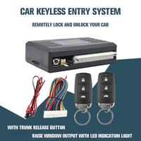 NEW Universal Car Door Lock Trunk Release Keyless Entry Car System Control Remote Locking Kit Central With Accessories Blue V8Z9