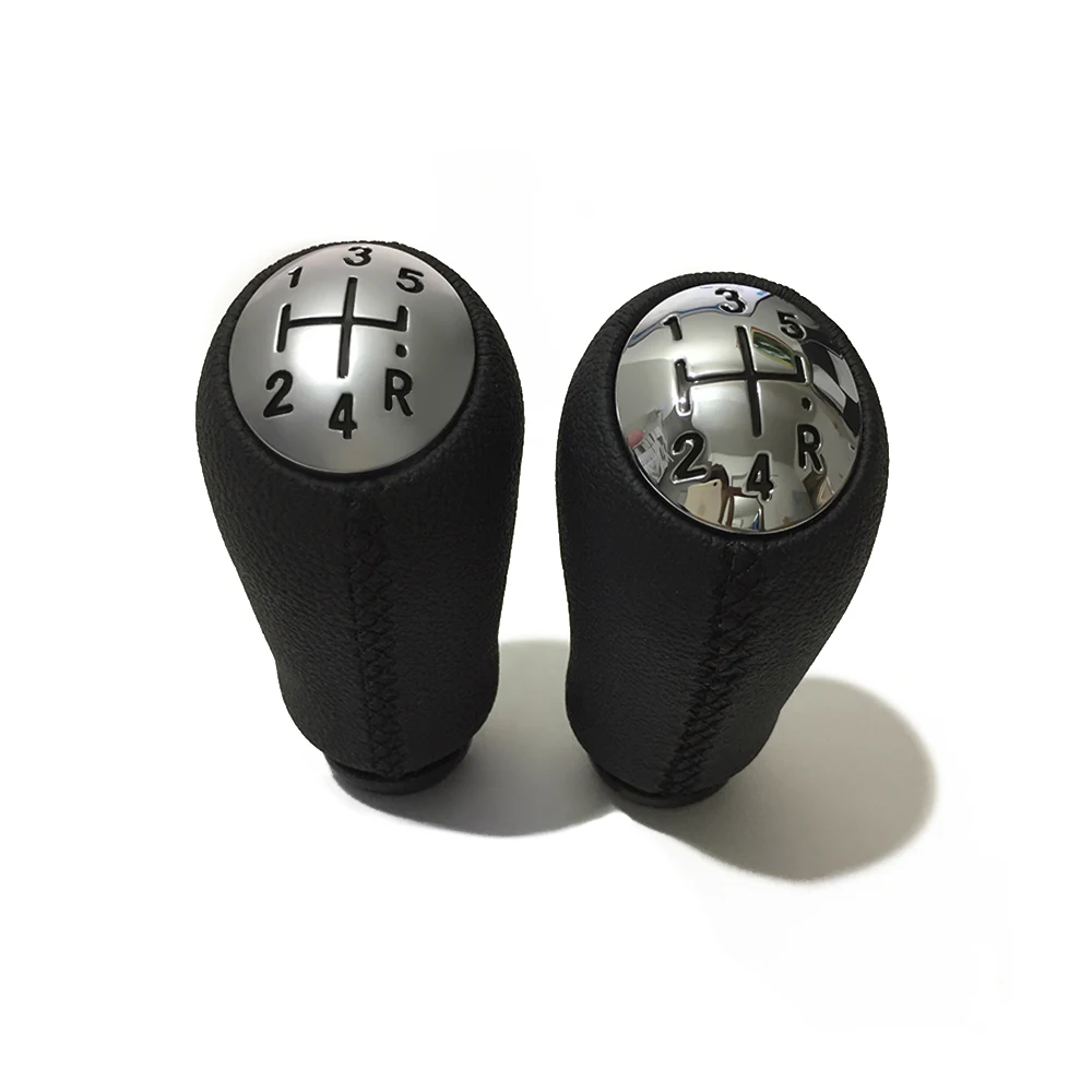 

Leather 5 Speed Gear Shift Knob Head Handle Lever for Renault Megane Kangoo Clio 3 Scenic 2 2003 2004 2005 2006 Car Accessories
