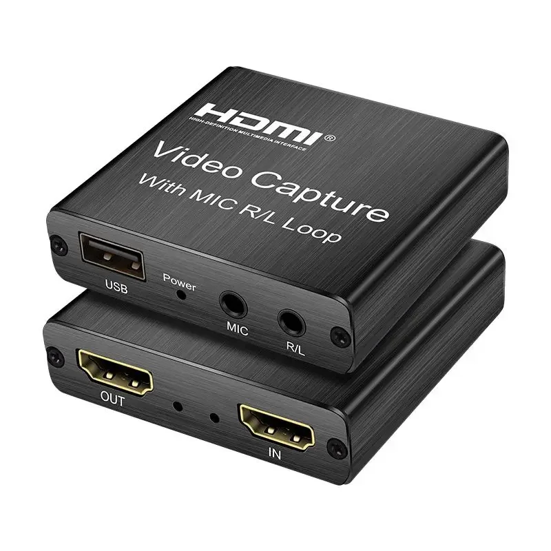 1080P 4K HDMI Video Capture Device HDMI To USB 2.0 Video Capture Card Dongle Game Record Live Streaming Broadcast