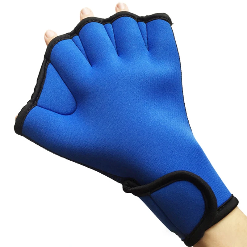 NEUE Frosch Schwimmen Handschuhe Schwimmen Fitness Training Webbed Flippers Paddle mit Verstellbaren Riemen für Männer Frauen Erwachsene – Detail 5
