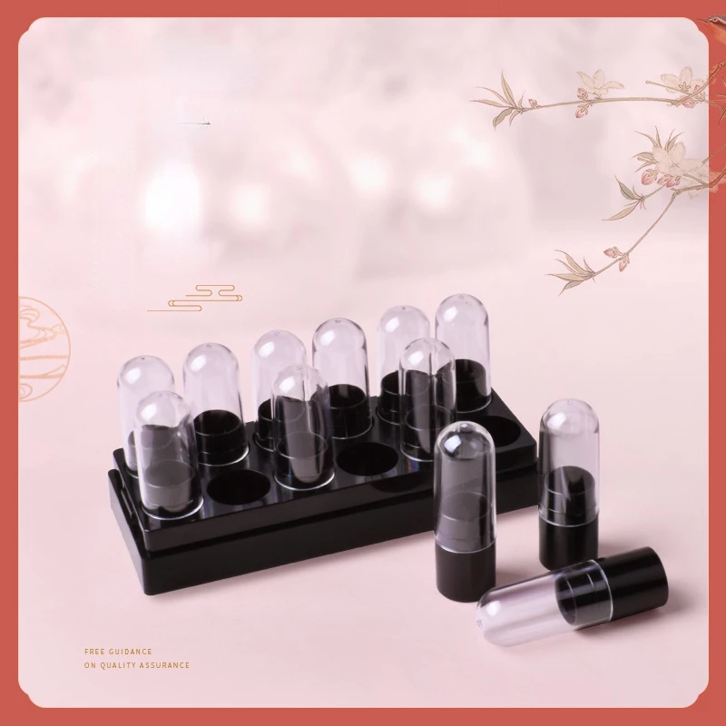 Diy Handmade Lipstick Material 12-hole Aluminum Sample Mold Self-made 9.3mm Small Sample Tube Lipstick Empty Tube Set