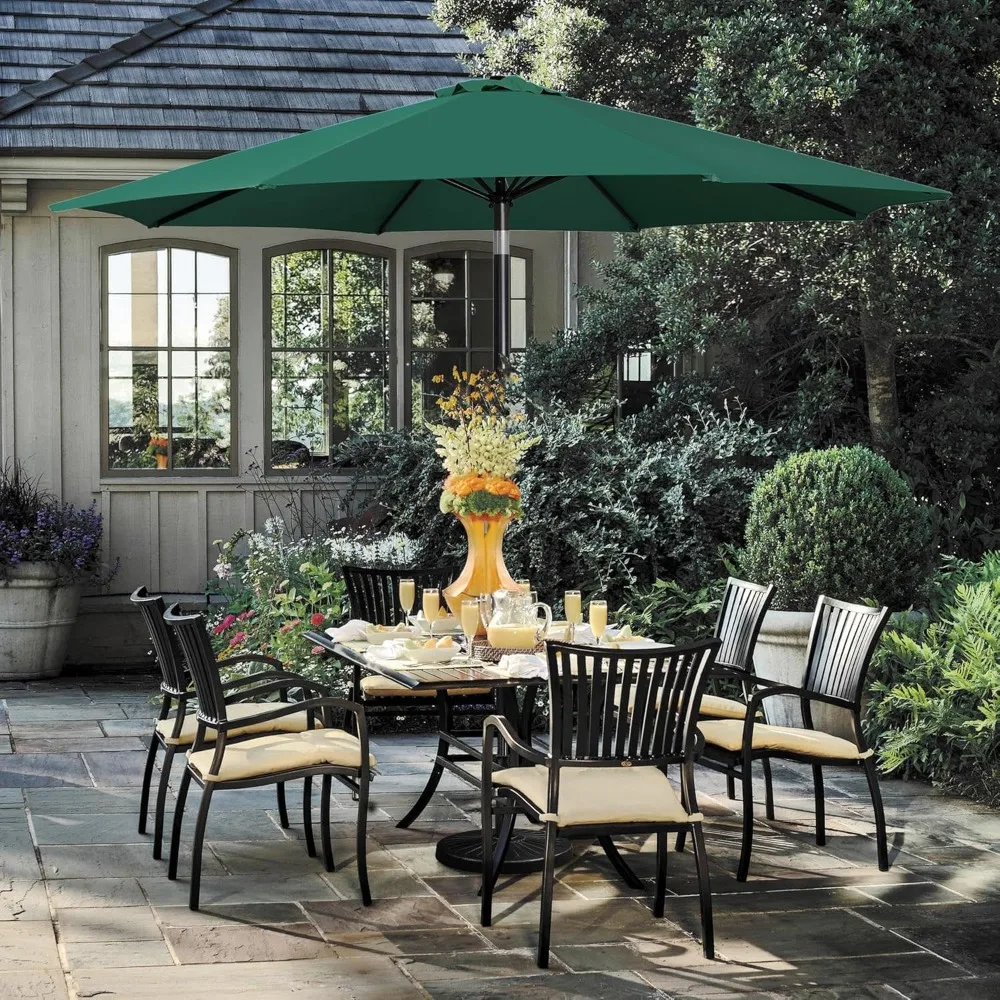 

Patio Parasols with Bases, 7.5ft/9ft/10ft Outdoor Patio Parasols (with Bases), Customizable