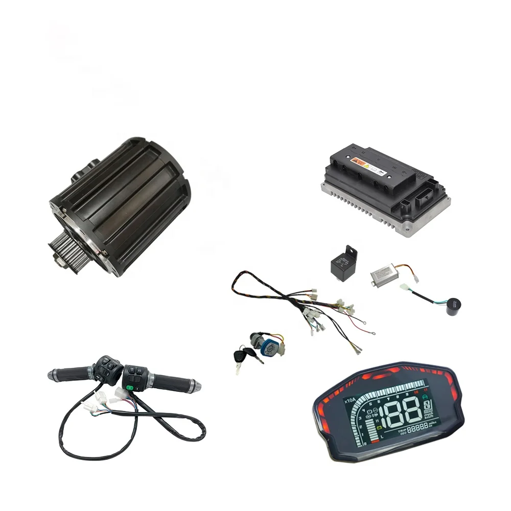 

Qs Motor 120 2000W 72V 70kph Mid Drive Motor Belt Sprocket With EM100SP-5.0 Controller New Condition For Electric Motor Scooter