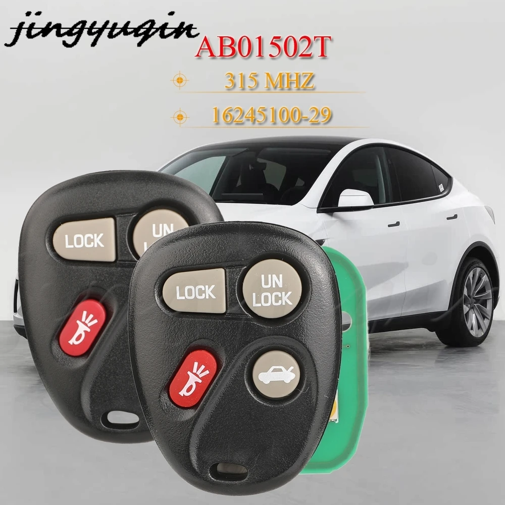 

JYQ 3/4BTN автомобильный дистанционный ключ ABO1502T 315 МГц для Chevrolet Malibu GMC Sierra Sonoma Cadillac Pontiac Sunfire Firebird брелок управления