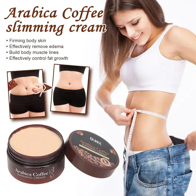 Sdotter New Coffee Slimming Cream Tight Belly Fat Big Belly Arm Thigh Weight Loss Remove Cellulite Fat Burning Lazy Body Sculpti