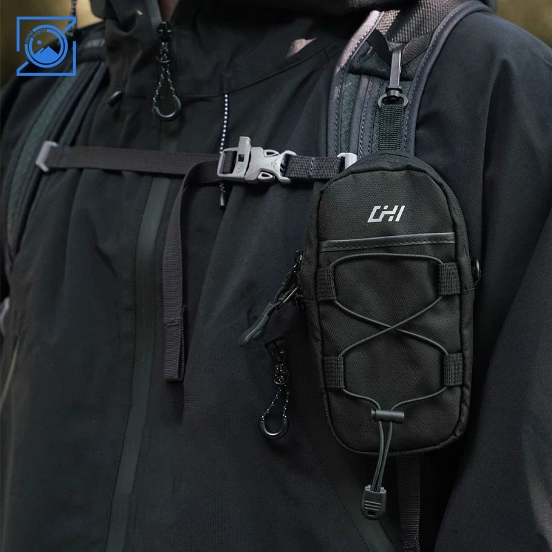 CHI Black Bag + Rucksack Schultergurt Zubehörtasche Outdoor-Erweiterung Umhängetasche zum Wandern