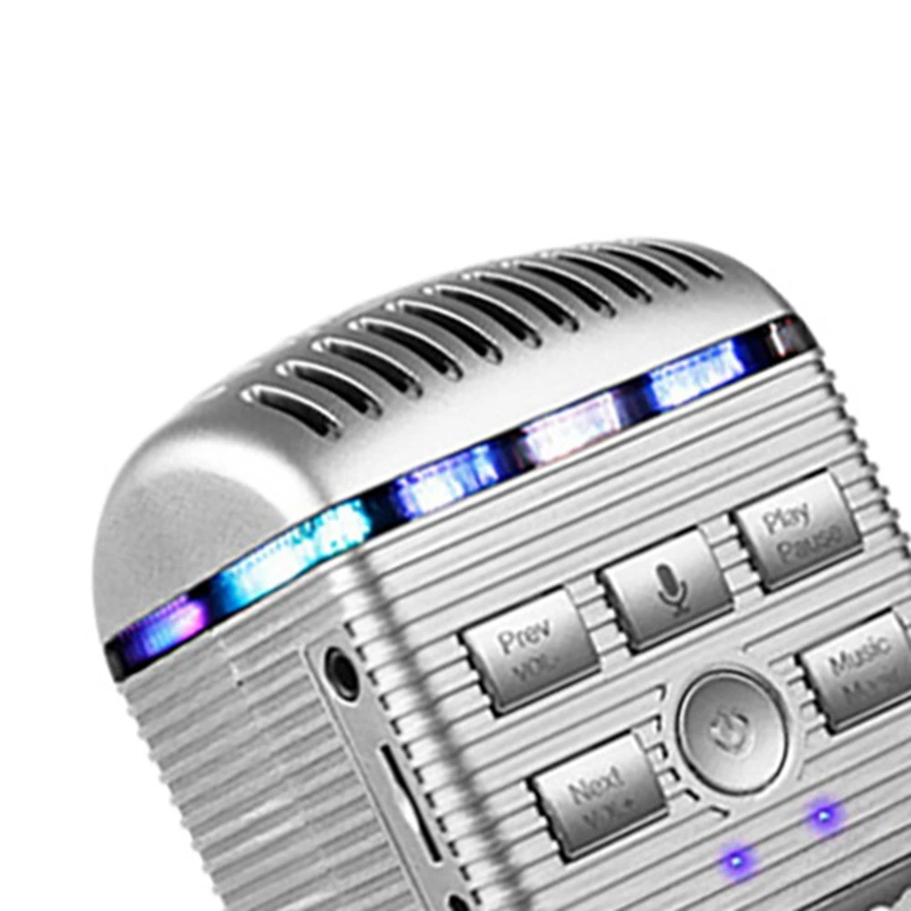 Bluetooth Wireless Microphone Portable Handheld Karaoke Live Party Singing Microphone for Mobile Phone Pc Rose Gold