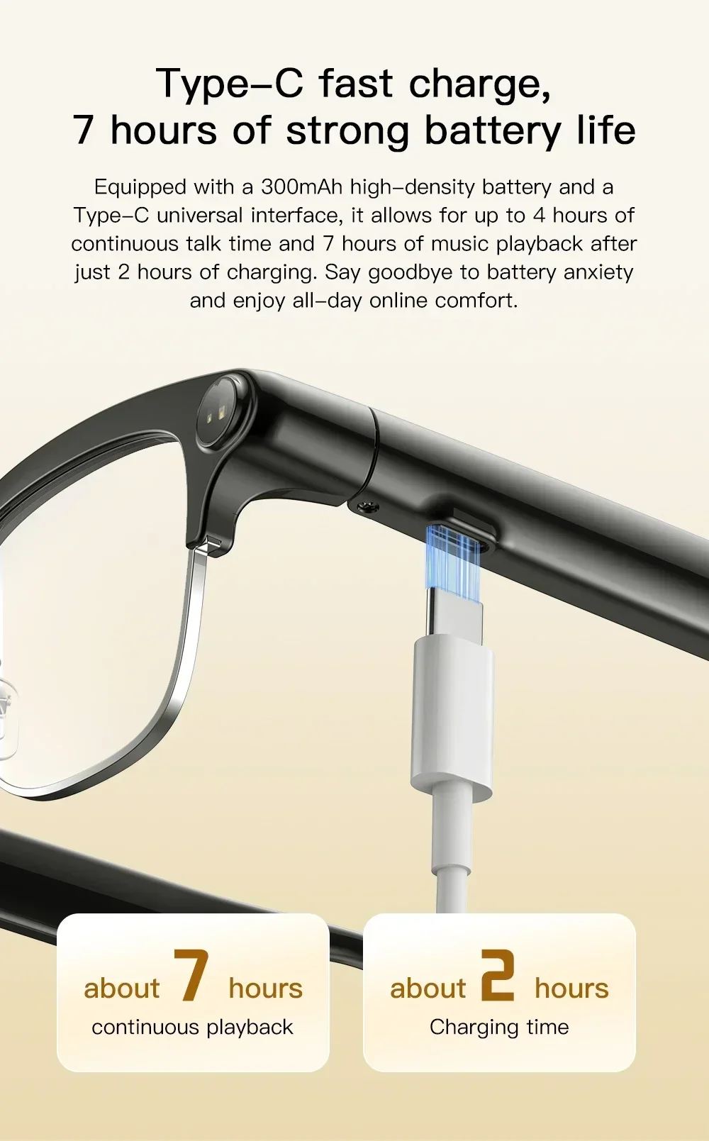 Neue KI-Videoaufnahme-Smartbrille mit Echtzeit-Übersetzung, 800W HD-Kamera, KI-Sprachassistent, Aufnahmefunktion und Dual-Lautsprechern – Sonnenbrille – Detail 11