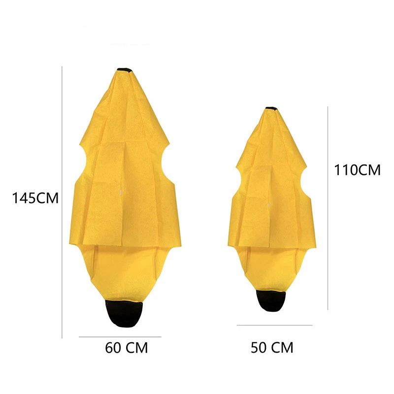 Adult Banana Clothes Halloween Party Cosplay Costume Carnival Performance Outfits Fancy Dress Fruit Banana Costume For Men Women view 5