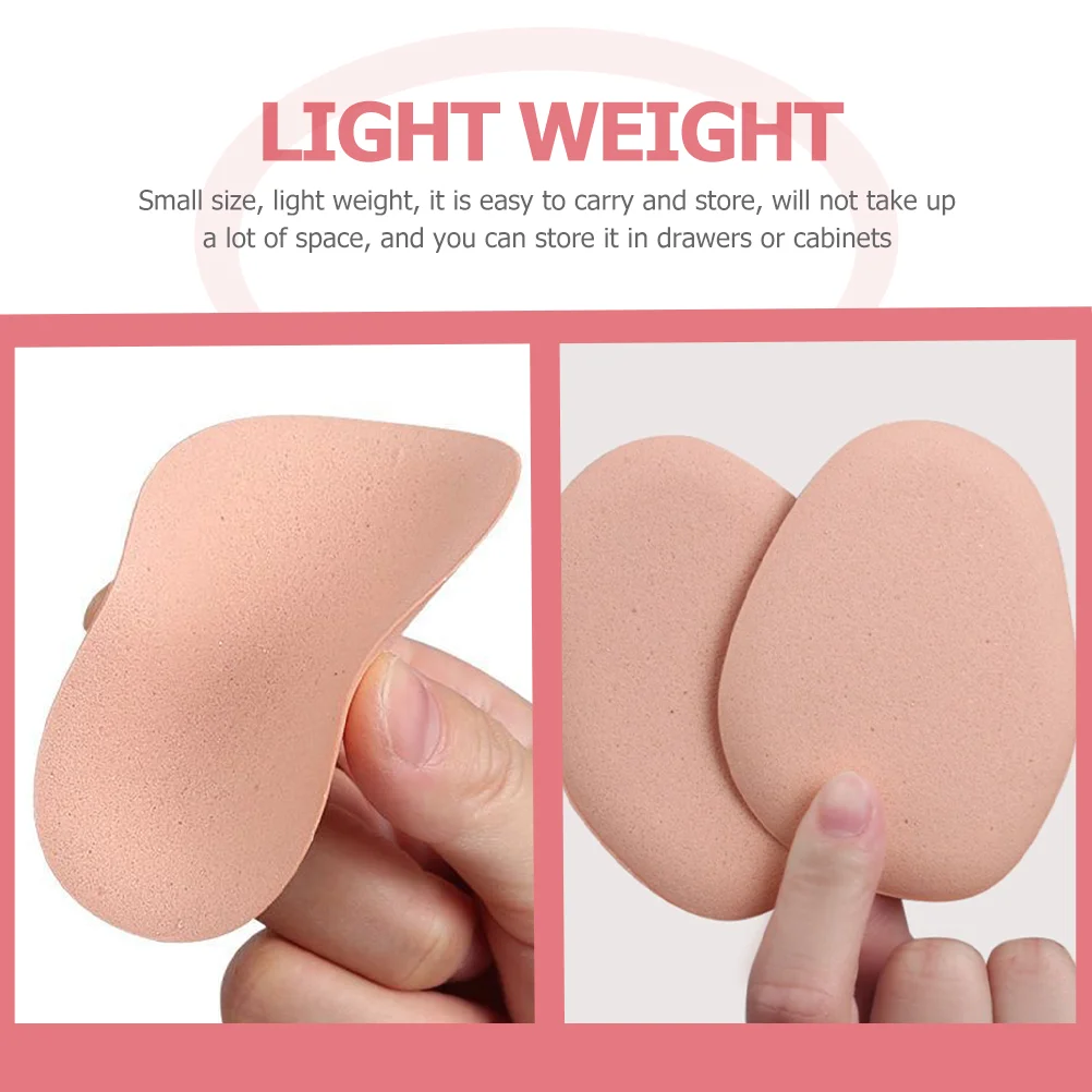 5 Pairs Forefoot Pad Protector Gel Insoles Flat Sticker Cushioning Effect Reduce Impact Relieve Foot Pain Comfortable