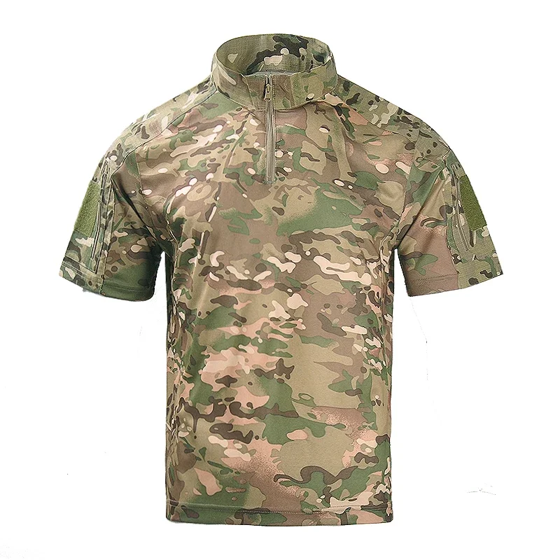 

Тактические топы-карго, мужская летняя спортивная футболка для бега с коротким рукавом, быстросохнущая футболка, повседневная футболка, хлопковые армейские рубашки, мужская одежда
