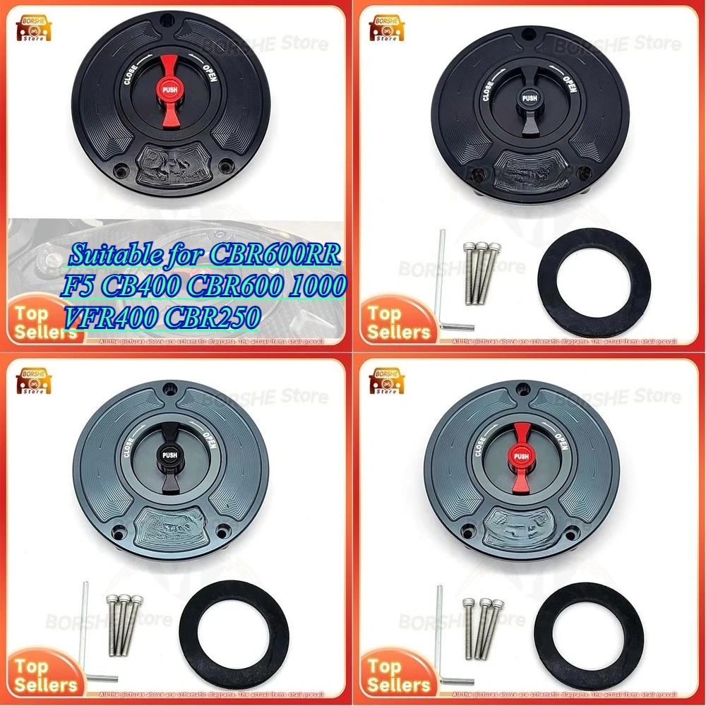 

2026 Suitable for CBR600RR F5 CB400 CBR600 1000 VFR400 CBR250 CNC Fuel Tank Cap Cover Modification