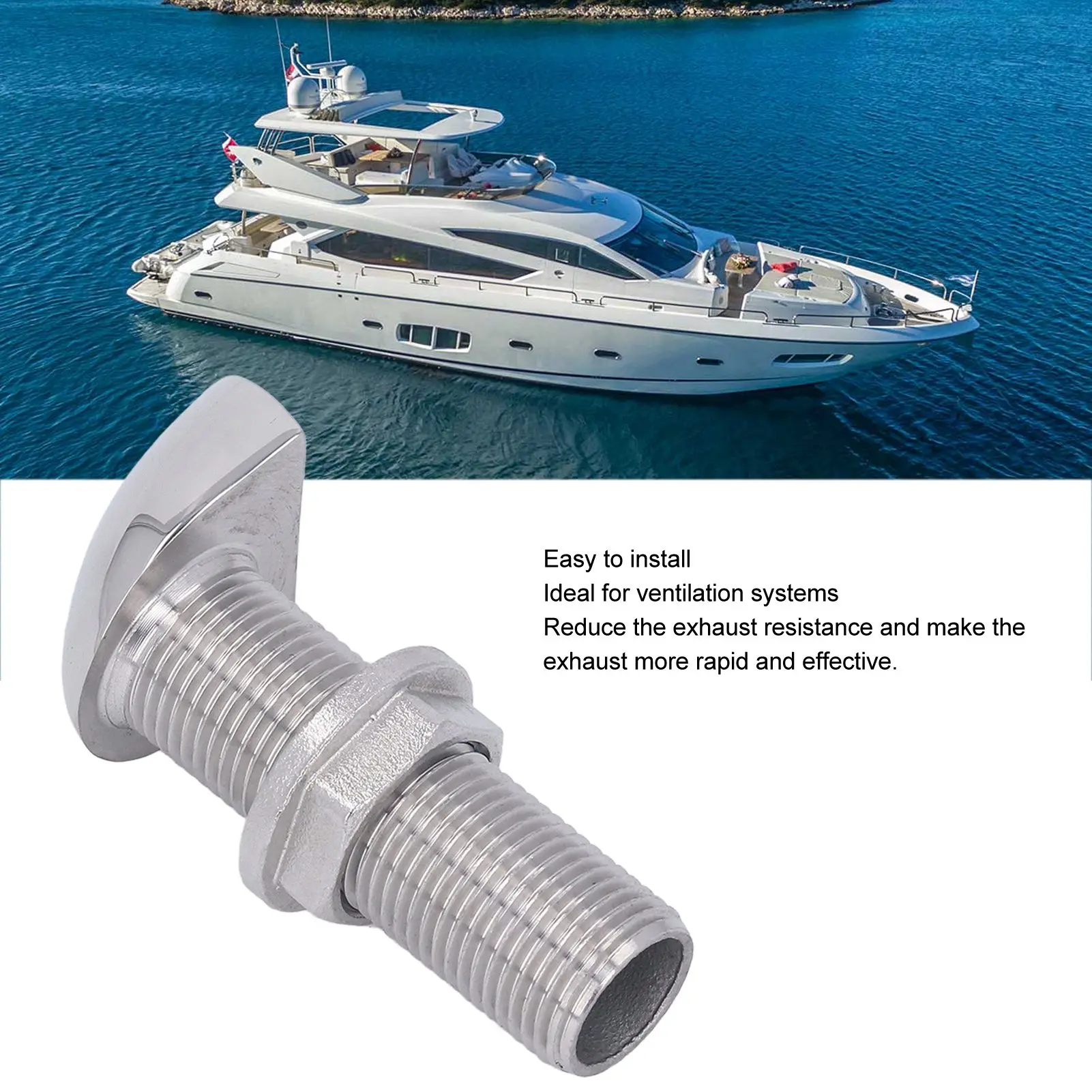 

Boat Vent Marine Accessories Marine Vent Stainless Steel Easy to Clean Boat Vent Replacement for Ship Yacht Vent