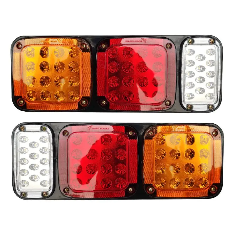 Led Large Truck Semi Trailer Tail Light Assembly Liberation Trailer 24v Ultra Bright Waterproof Main Vehicle Modified Universal