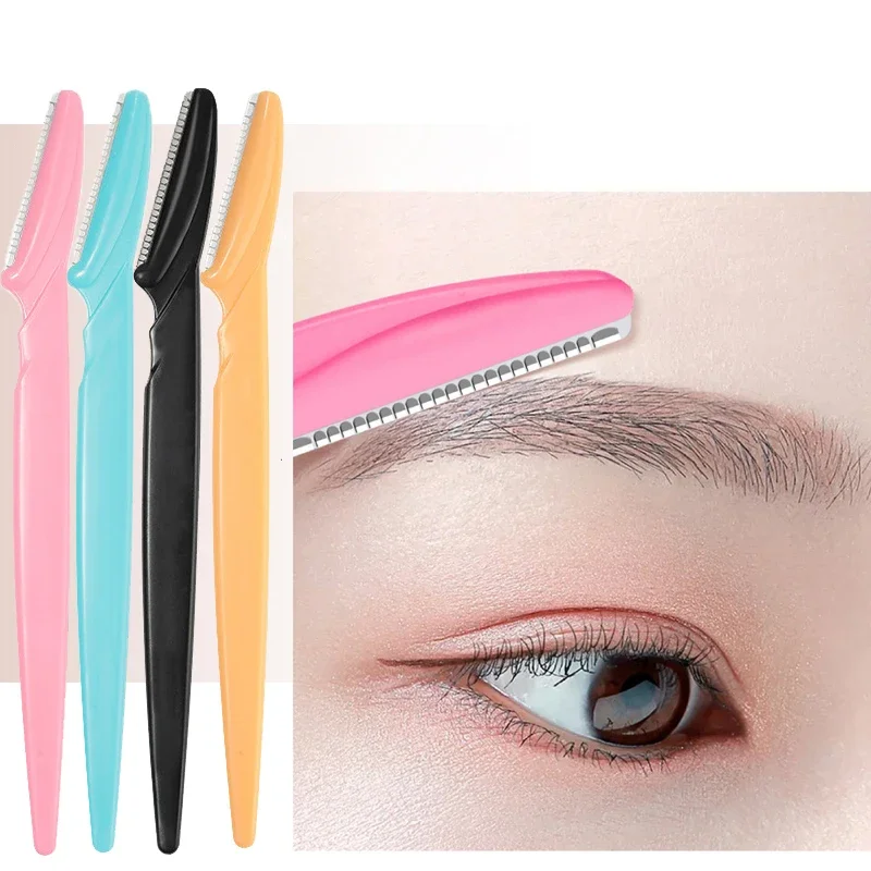 10pcs All-in-One Facial Hair Remover - Gentle Eyebrow Razor for Women & Men, Easy Grip Handle & Precision Blade