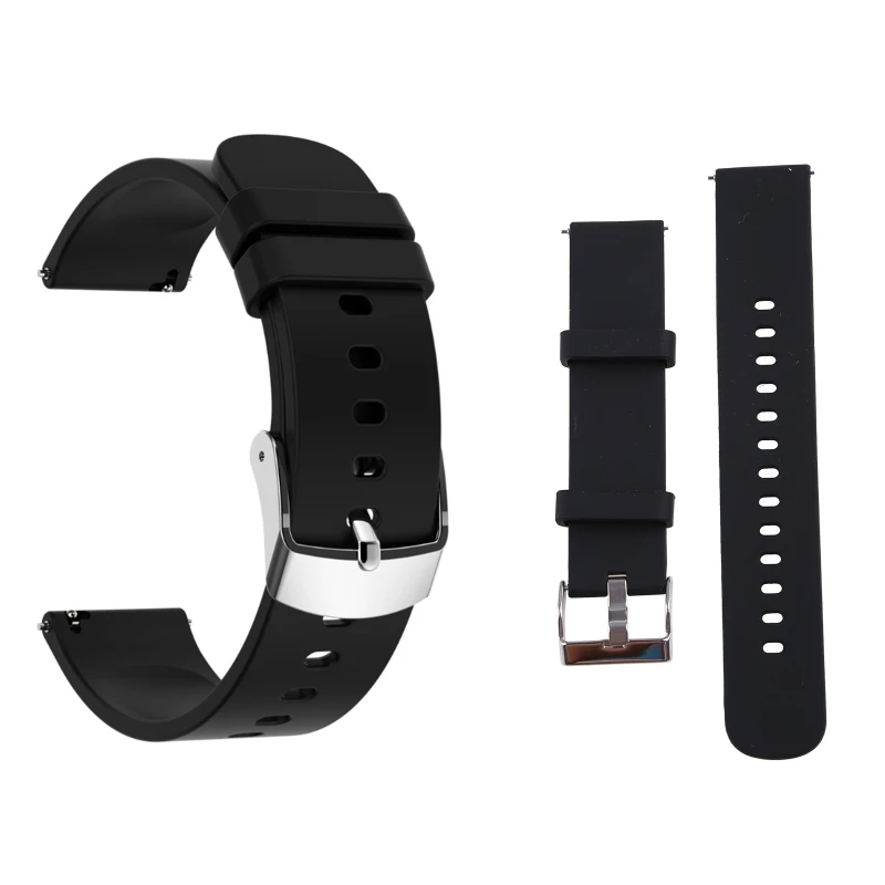 Soft Silicone Band Suitable for P22 2cm Sport Watch Wrist Strap Loop-Bracelet Replace Waterproof Sweatproof Anti-scratch