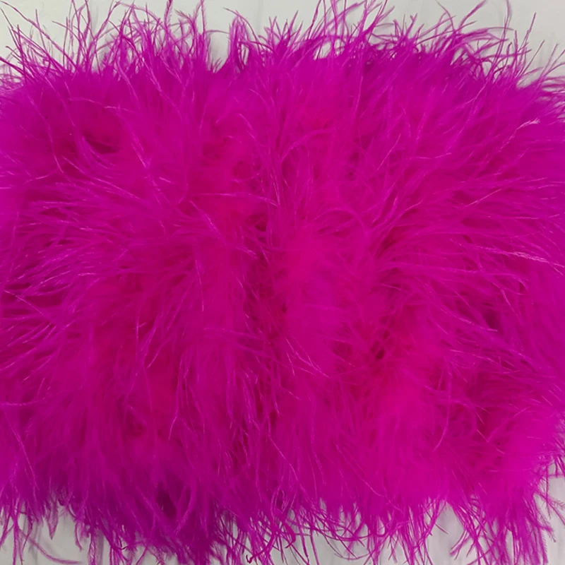 Neuestes Design, stilvolles 100 % Straußenhaar, Ärmellänge 55 cm, mehrfarbig, maßgeschneidert, für Mode, Club und Party, Bankett, vielseitig – Detail 27