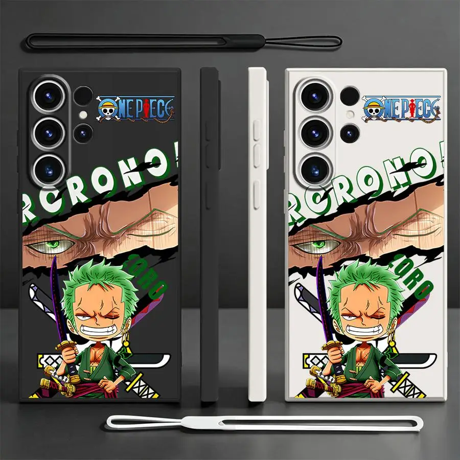 Phone Cover Case for Samsung Galaxy S26 S21 Plus Note 20 10 Ultra S23 S24 Ultra S25 Edge S20 FE S22 One Piece Zoro