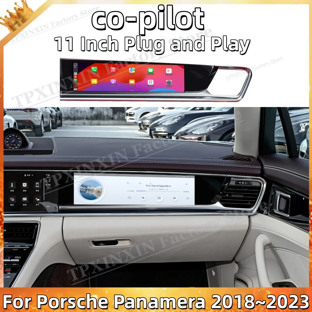 11 Inch For Porsche Panamera 2018~2023 Carplay Co-pilot LCD Instrument Cluster Android 15 Display Virtual Cockpit Instrument