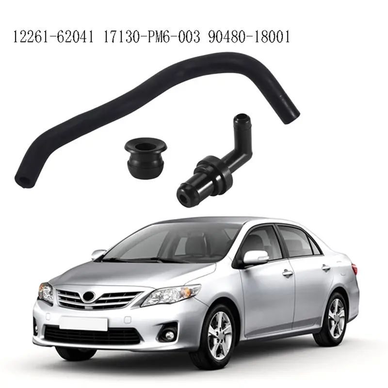 لتويوتا 4 عداء تاكوما V6 PCV صمام 90 ° 1 مجموعة جروميت خرطوم كيت 12261-62041 17130-PM6-003 90480-18001 #1