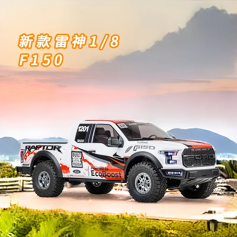 New Km Thor 1/8 Simulation Ford Raptor F150 Pickup Truck Rtr Remote Control Electric Climbing Car Off-Road Vehicle Boy Toy Gifts