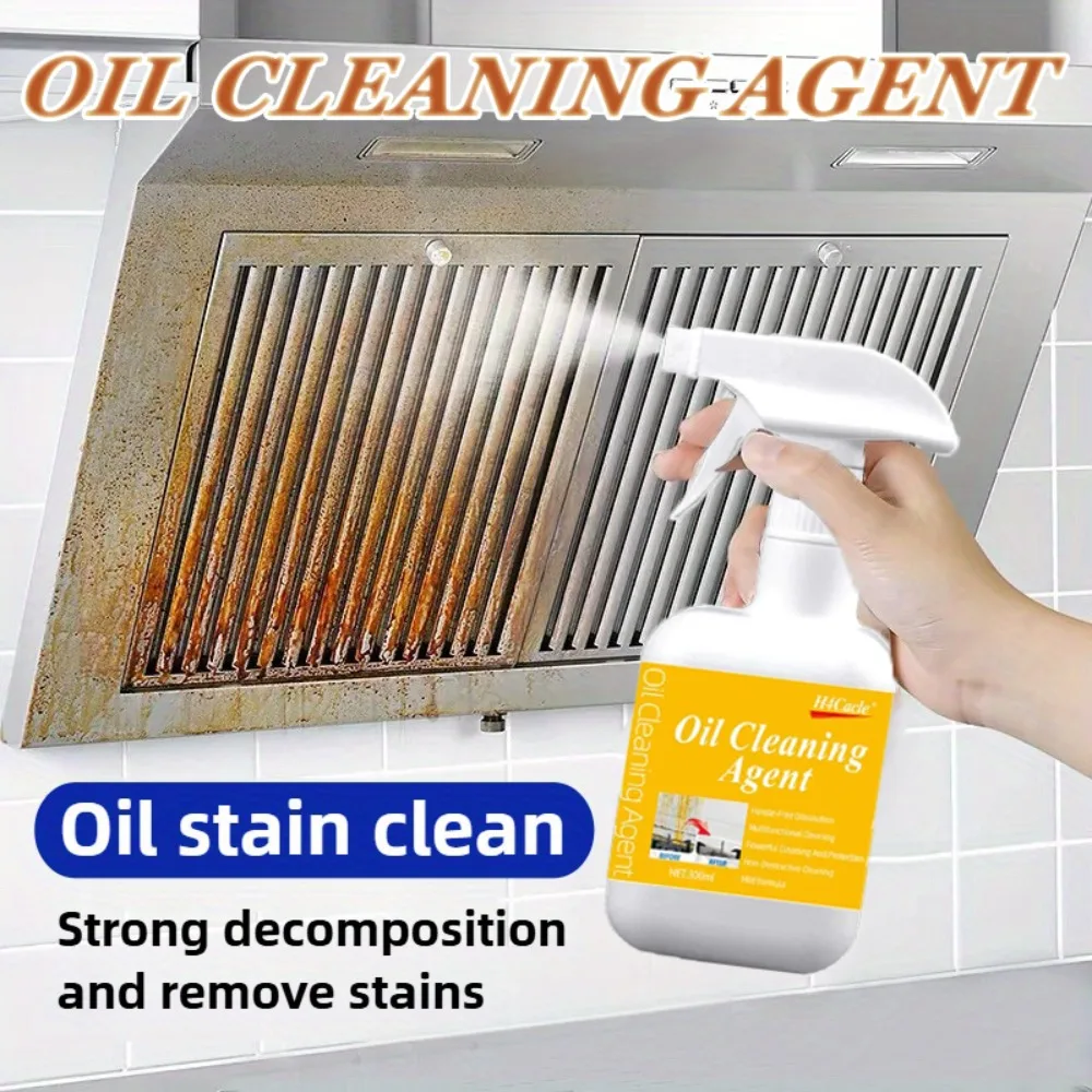 Spray eliminador de aceite y grasa de cocina de alta resistencia: limpieza sin esfuerzo de estufas, hornos y campanas extractoras Herramientas de limpieza de cocina