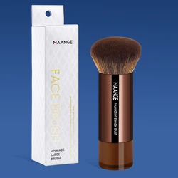 MAANGE Professional Foundation Makeup Brush Dense Fiber Soft Bristle Aluminum Tube High-end Skin-friendly for Gift Travel