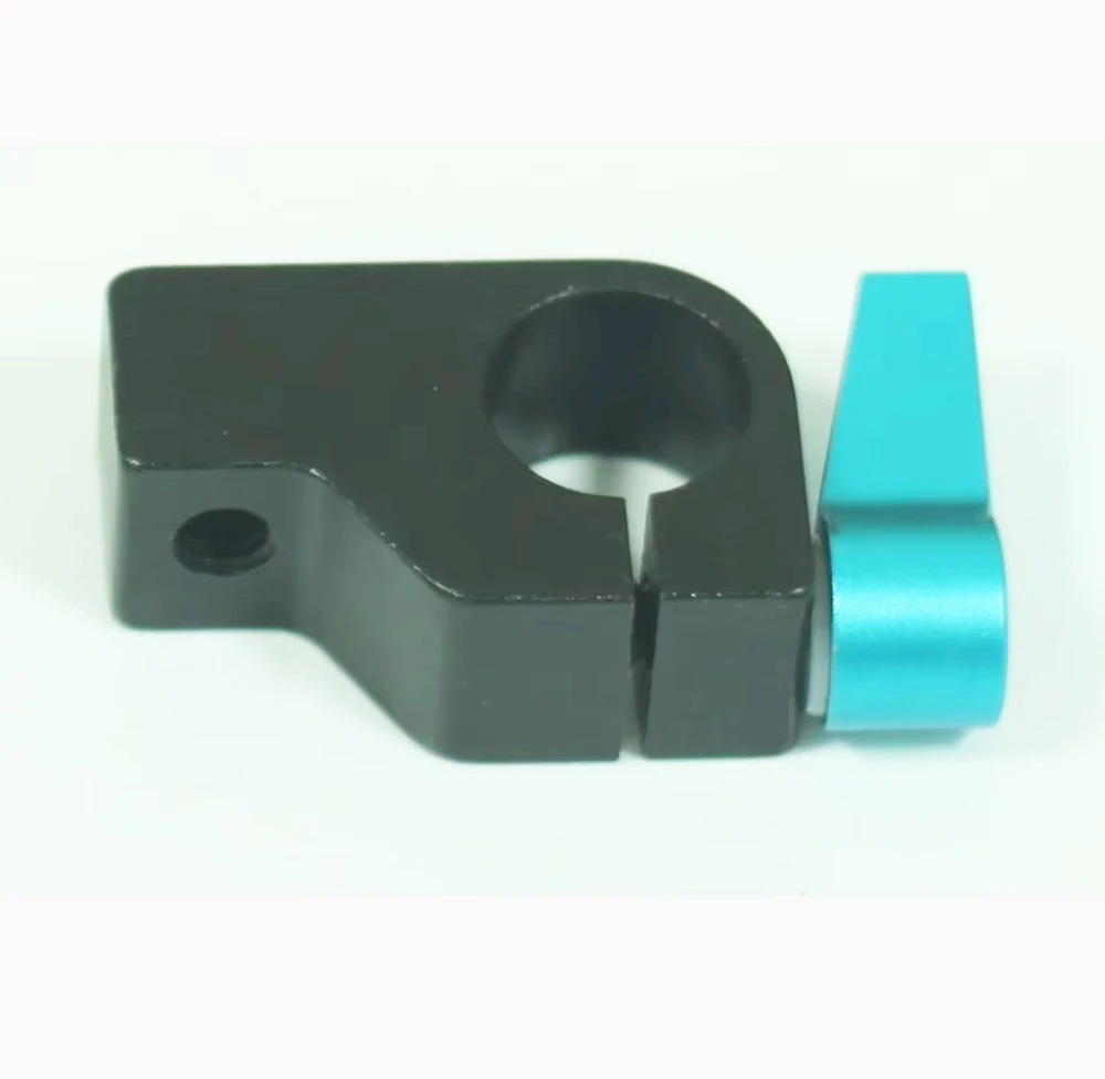 Full metal Mount Rail Block Rod Clamp Rig for 15mm rod DSLR Rig Rail System, 15mm clamp with 1/4 thread hole, 1/4-20 hole part