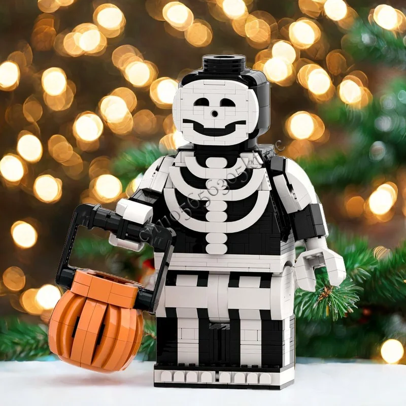 ชุดประกอบโมเดลโครงกระดูกโจรสลัดแบบปรับแต่งได้ 1031 ชิ้น MOC ชุดตัวต่อแบบปรับขนาดได้ ของเล่นประกอบเอง ชุดของขวัญ