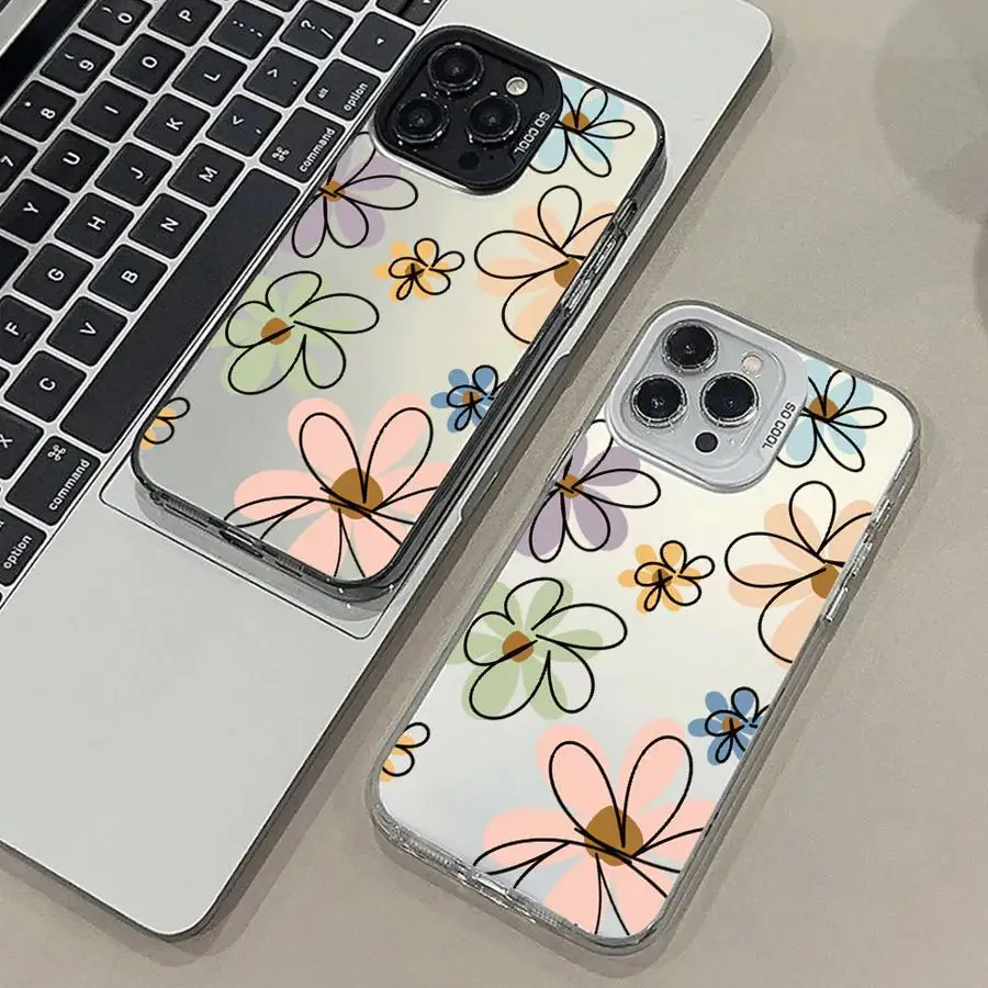 

Colorful Flowers Phone Case for iPhone 12 14 Pro MAX 13 11 16Pro 16e 13Pro 15 Plus 16 Cover