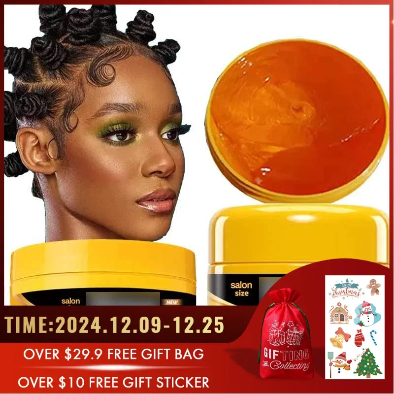 

WodeMate Gel Strong Hold Braid Gel for Twist Locs Braids Edge No Flake Braiding Gel Edge Control Tames Frizz Hair Styling